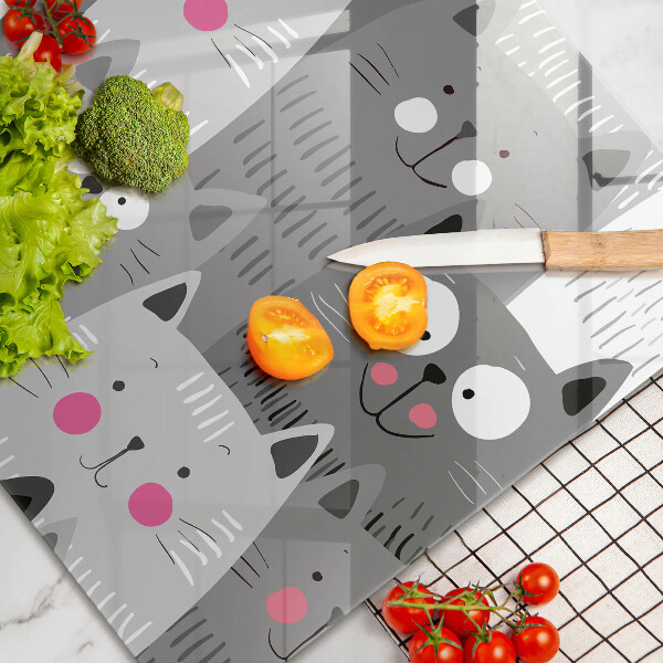 Osłona na płytę indukcyjną Ilustracja koty