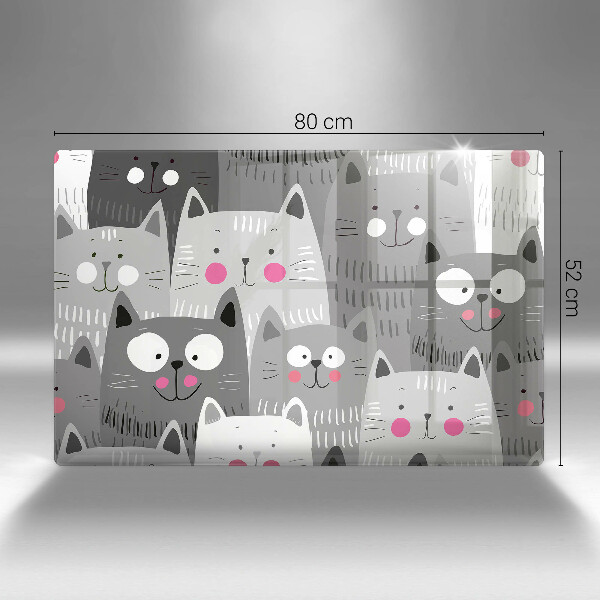 Osłona na płytę indukcyjną Ilustracja koty