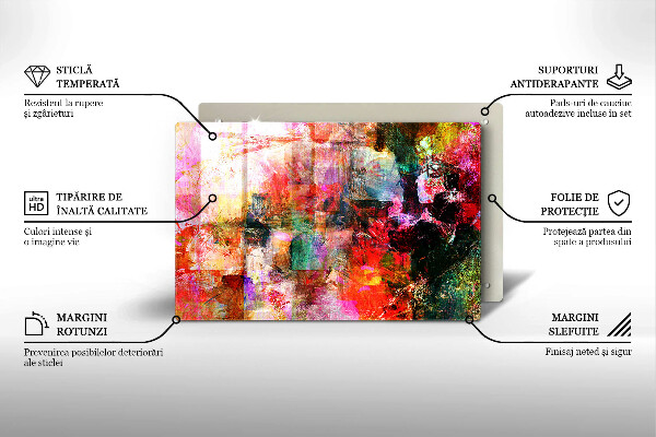 Osłona na płytę indukcyjną Abstrakcja farby