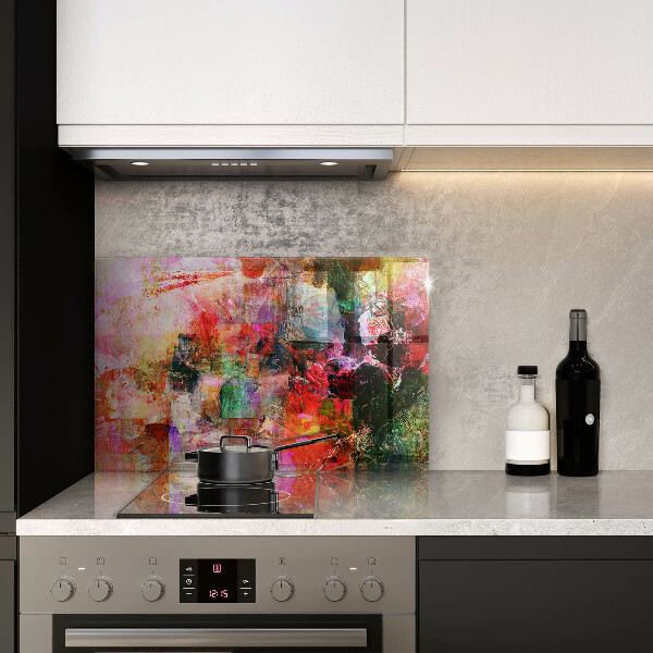 Osłona na płytę indukcyjną Abstrakcja farby