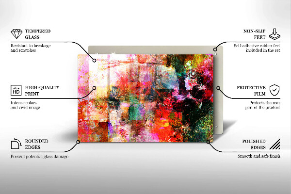 Osłona na płytę indukcyjną Abstrakcja farby