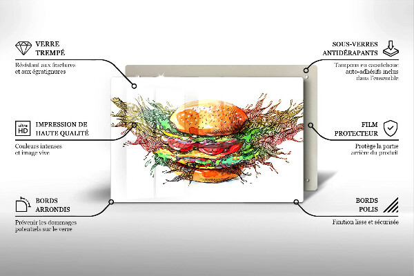 Osłona na płytę indukcyjną Rysunek hamburger