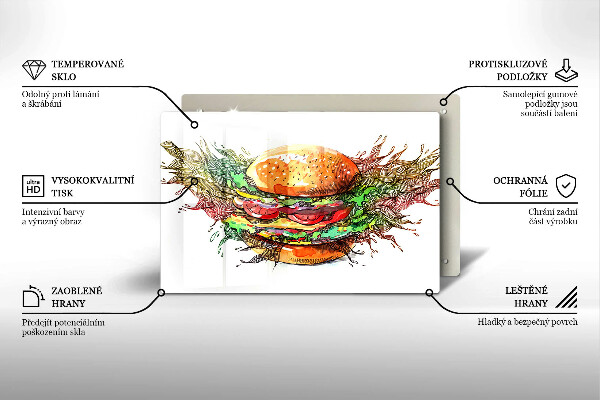 Osłona na płytę indukcyjną Rysunek hamburger