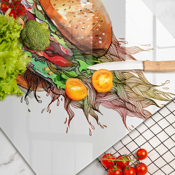 Osłona na płytę indukcyjną Rysunek hamburger