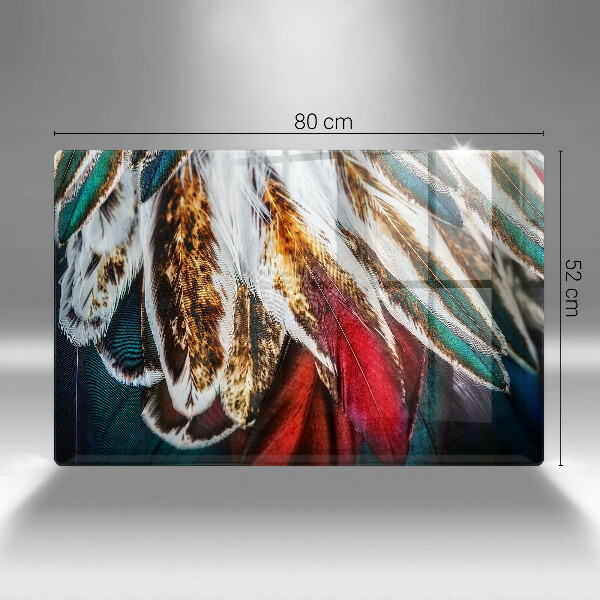 Osłona na płytę indukcyjną Boho pióra ptaka