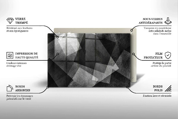 Osłona płyty indukcyjnej Geometryczna abstrakcja
