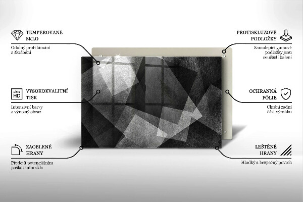 Osłona płyty indukcyjnej Geometryczna abstrakcja