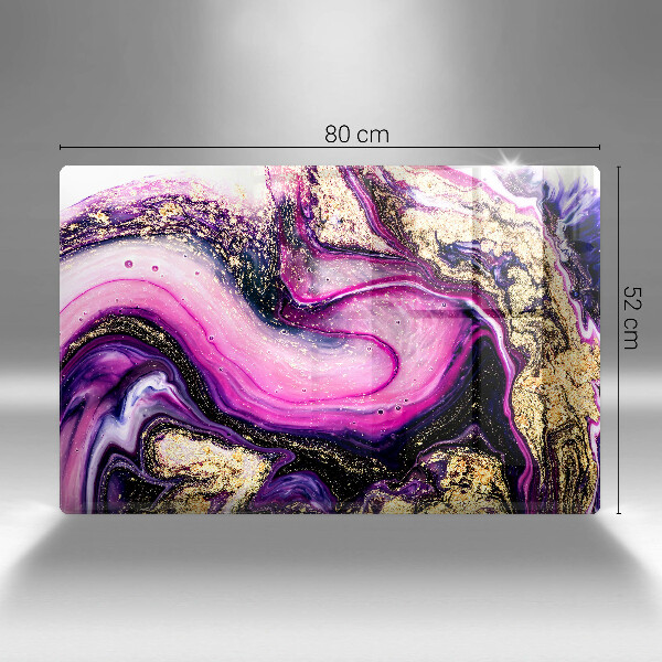 Osłona płyty indukcyjnej Abstrakcja design złoto