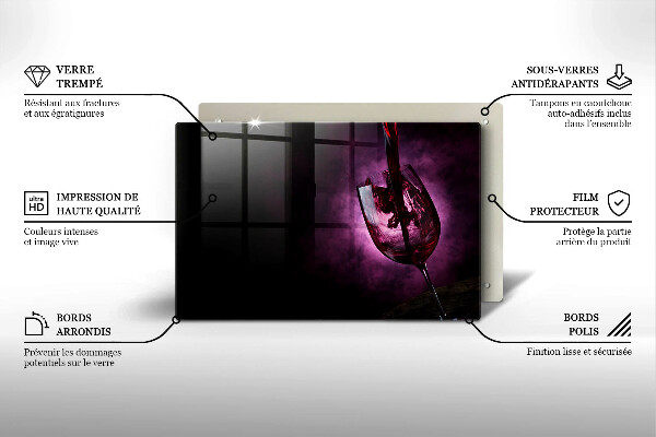 Osłona na płytę indukcyjną Kieliszek wina