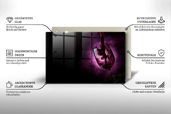 Osłona na płytę indukcyjną Kieliszek wina