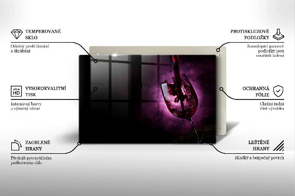 Osłona na płytę indukcyjną Kieliszek wina