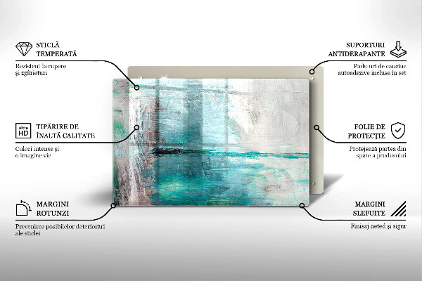 Osłona na płytę indukcyjną Tło abstrakcja farby