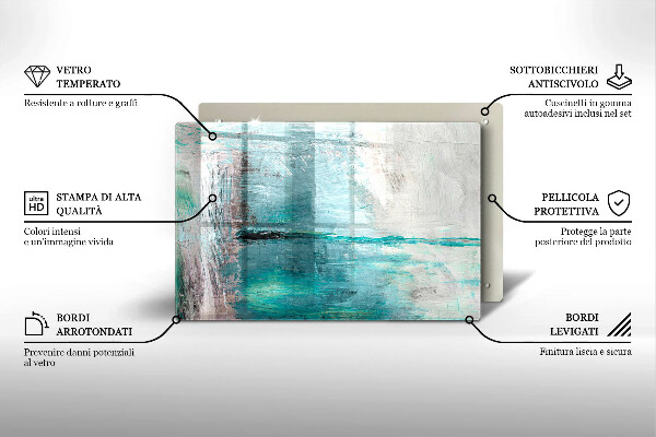Osłona na płytę indukcyjną Tło abstrakcja farby