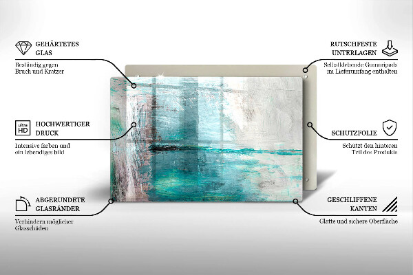 Osłona na płytę indukcyjną Tło abstrakcja farby
