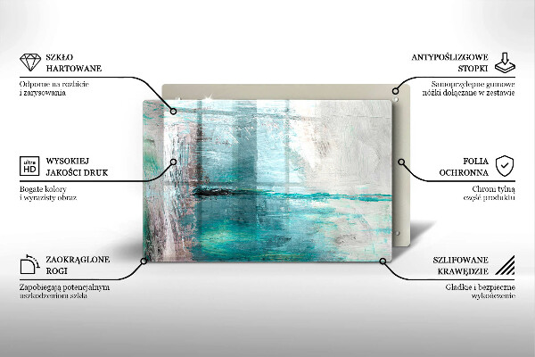 Osłona na płytę indukcyjną Tło abstrakcja farby