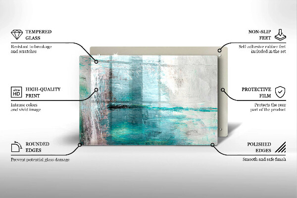 Osłona na płytę indukcyjną Tło abstrakcja farby
