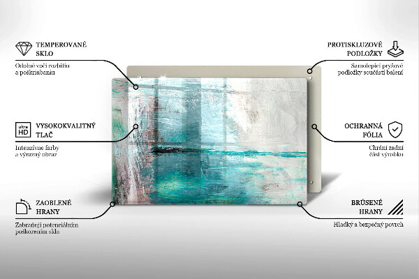 Osłona na płytę indukcyjną Tło abstrakcja farby