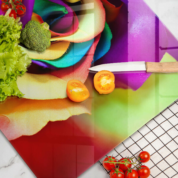 Płyta ochronna na indukcję Barwne płatki róży