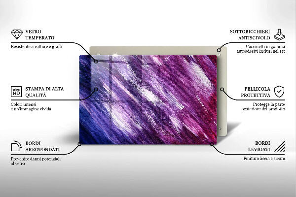 Osłona na ścianę do kuchni Abstrakcja farby