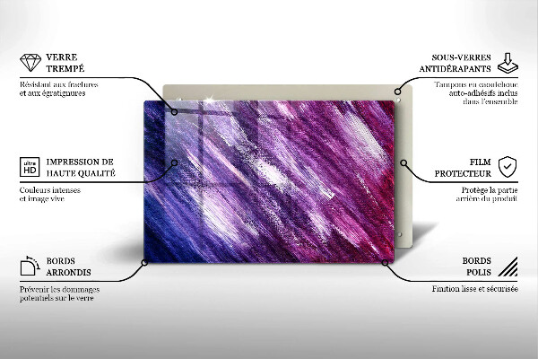 Osłona na ścianę do kuchni Abstrakcja farby