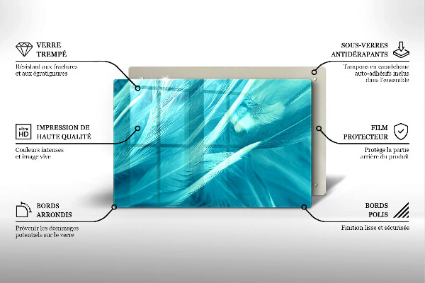 Osłona na płytę indukcyjną Delikatne piórka