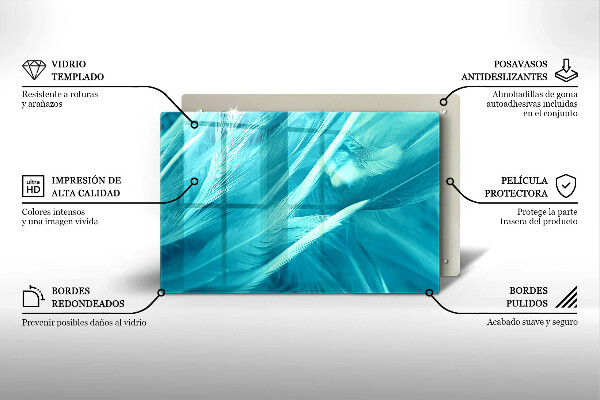 Osłona na płytę indukcyjną Delikatne piórka