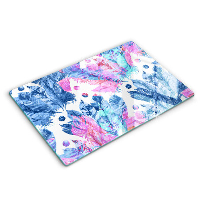 Osłona na płytę indukcyjną Ilustracja boho piórka