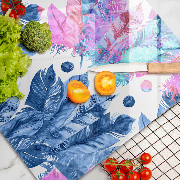 Osłona na płytę indukcyjną Ilustracja boho piórka