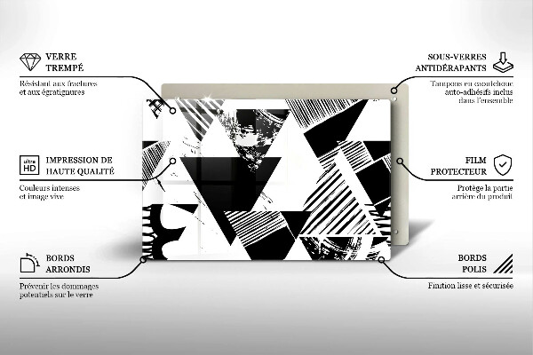 Osłona na płytę indukcyjną Geometryczne trójkąty