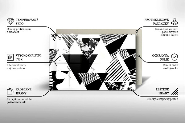 Osłona na płytę indukcyjną Geometryczne trójkąty