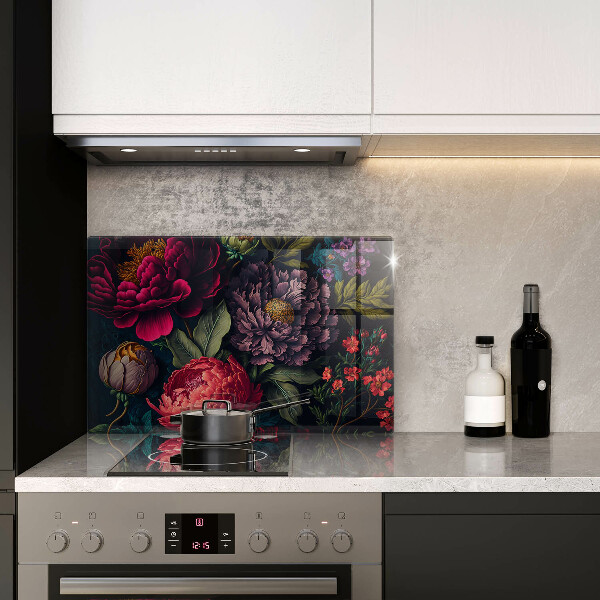 Osłona na płytę indukcyjną Piękne kwiaty