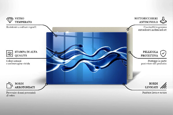 Osłona płyty indukcyjnej Płynna abstrakcja