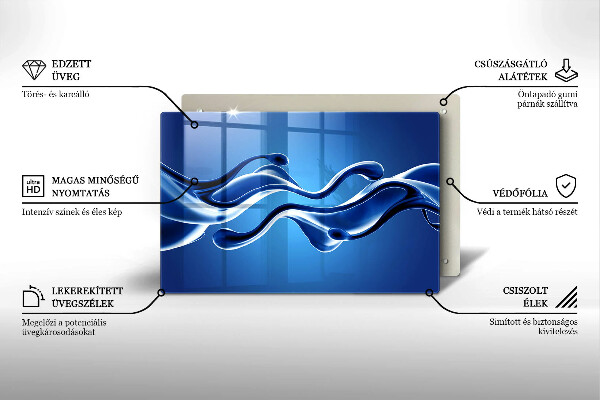 Osłona płyty indukcyjnej Płynna abstrakcja