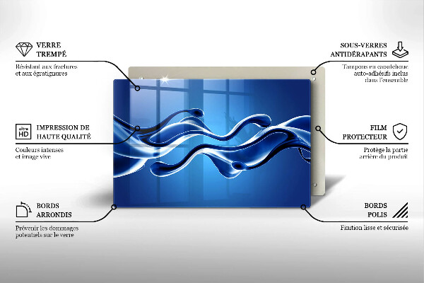 Osłona płyty indukcyjnej Płynna abstrakcja