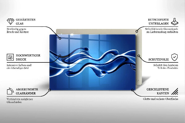 Osłona płyty indukcyjnej Płynna abstrakcja