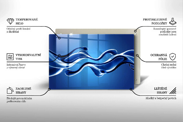 Osłona płyty indukcyjnej Płynna abstrakcja