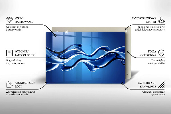 Osłona płyty indukcyjnej Płynna abstrakcja