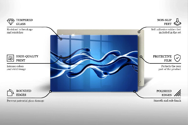 Osłona płyty indukcyjnej Płynna abstrakcja