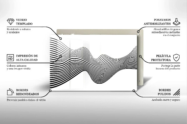 Osłona płyty indukcyjnej Linearna abstrakcja