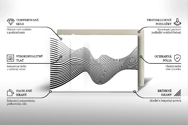 Osłona płyty indukcyjnej Linearna abstrakcja