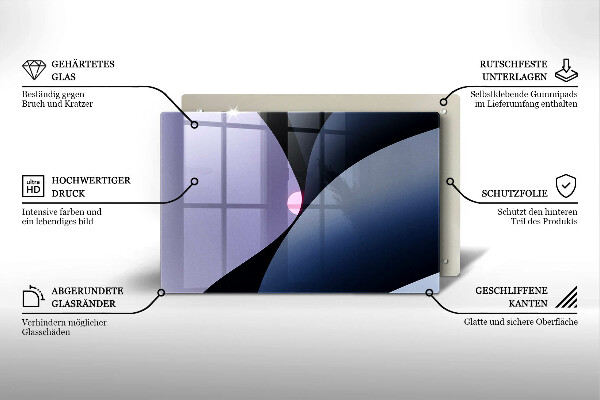 Osłona na płytę indukcyjną Abstrakcja kształty