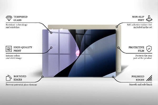 Osłona na płytę indukcyjną Abstrakcja kształty