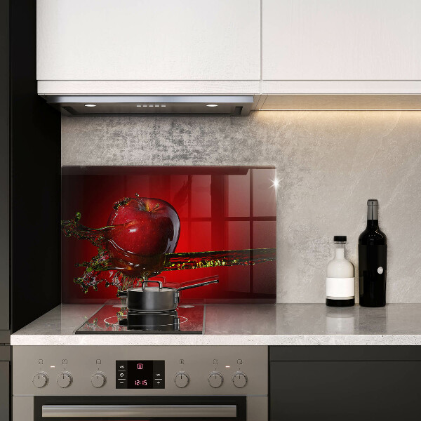 Osłona na płytę indukcyjną Owoc jabłko w wodzie