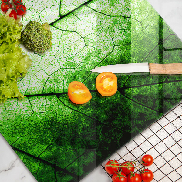 Osłona na płytę indukcyjną Liść ozdobny żyłki