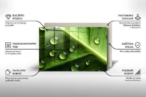 Osłona na płytę indukcyjną Natura rosa i liść
