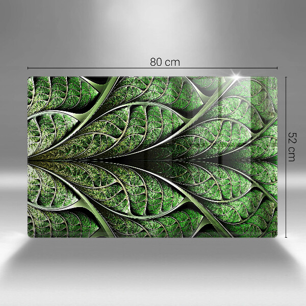 Osłona na płytę indukcyjną Struktura liść żyłki