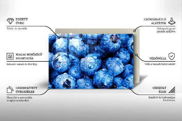 Osłona na płytę indukcyjną Soczyste borówki