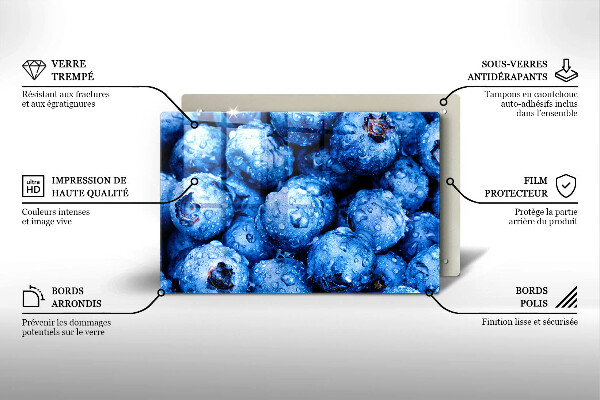 Osłona na płytę indukcyjną Soczyste borówki