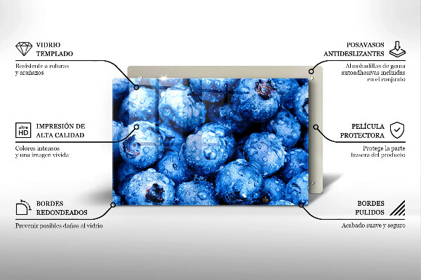Osłona na płytę indukcyjną Soczyste borówki