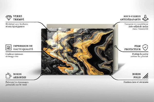 Osłona na płytę indukcyjną Abstrakcyjna struktura